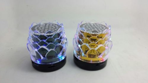 7 color flower tf card speaker