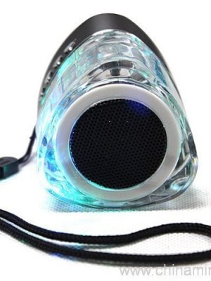 Colorful kuongoza mini pembetatu-sura spika fuwele na USB FM TF - Image 6