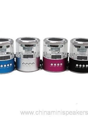 Colorful kuongoza mini pembetatu-sura spika fuwele na USB FM TF - Image 7
