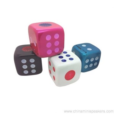 iPhone/iPad/iPod/MP3 ойнатқыштарына арналған Mini Cube Dice динамигі 3