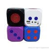 Mini Cube Dice Speaker for iPhone/iPad/iPod/MP3 Players 4 Mini Cube Dice Speaker for iPhone/iPad/iPod/MP3 Players