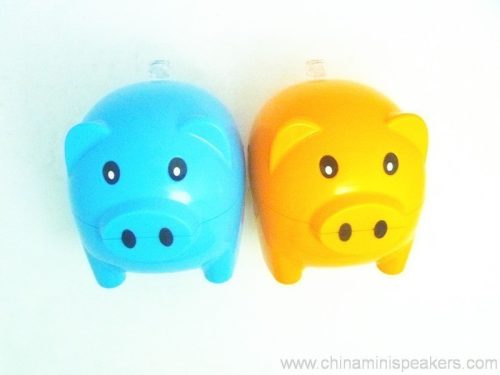 Pig shape speaker with USB and TF Slot