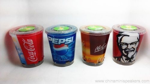 promotional coffee cup usb mini speaker