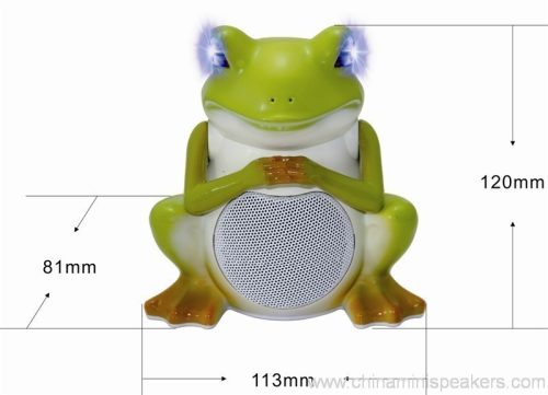 Animal speakers frog style mini speaker with LED light Support FM radio 2 Animal speakers frog style mini speaker with LED light Support FM radio