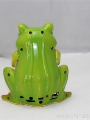Animal anadil LED işıq Support FM radio ilə stil mini natiq qurbağa - Şəkil 6