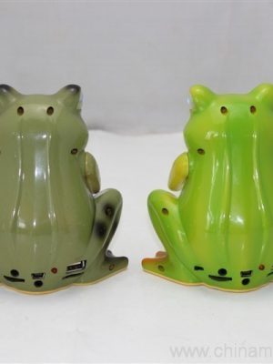 Animal anadil LED işıq Support FM radio ilə stil mini natiq qurbağa - Şəkil 3