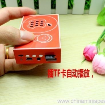 Spéker mini cigarat nganggo kotak sora radio stéréo USB / TF / FM 3