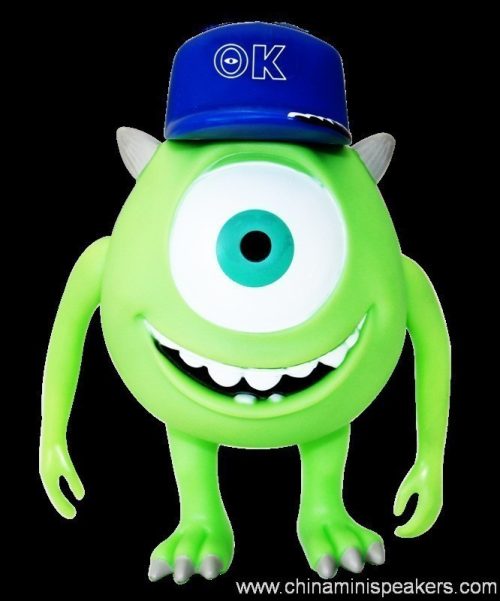 Monster university big eye Mini speaker with USB TF FM radio
