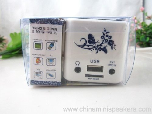 Portable Blue White Porcelain Mini Speaker