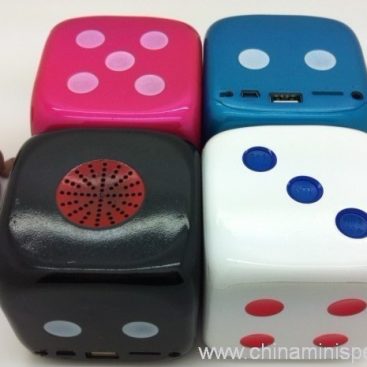 Portable mini Dice speaker for mobile phone computer 2