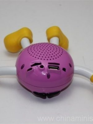 USB kartun mini speaker dengan dibina pada penguat - Image 8