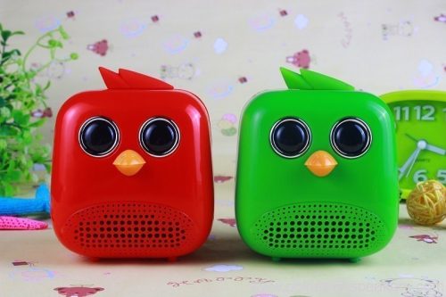 Cartoon Bird Mini TF Card Slot Speaker