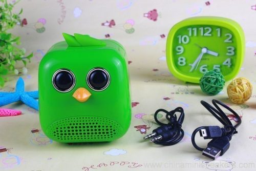 Cartoon Bird Mini TF Card Slot Speaker