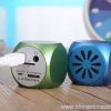 Mini FM Vibration Resonance MP3 PC Micro SD Slot Speaker