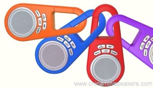 Mountaineering Buckle Mini USB Speaker with FM Radio