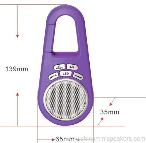 Mountaineering Buckle Mini USB Speaker with FM Radio