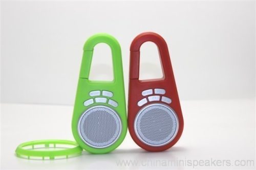 Mountaineering Buckle Mini USB Speaker with FM Radio