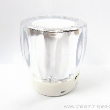 TF карта менен тегерек Crystal музыка мини Bluetooth төрагасы / USB порт 3