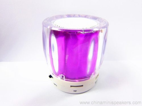 Round Crystal music mini bluetooth speaker with TF card / USB port Round Crystal music mini bluetooth speaker with TF card / USB port