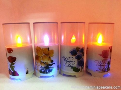 LED Candle Light TF Card Speaker 6 LED Candle Light TF Card Speaker