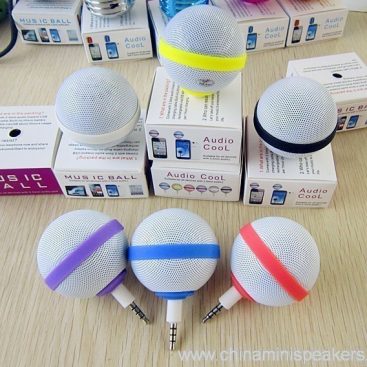 Ball Style Mini Mobile Phone Speaker alang sa iPhone / iPod / iPad