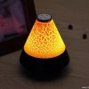 Colorful mini creative crack light cone night lamp bluetooth speaker