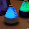 Colorful mini creative crack light cone night lamp bluetooth speaker