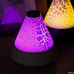 Lampu retak mini kreatif berwarna-warni cone malam lampu bluetooth speaker 3