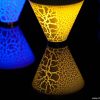 Colorful mini creative crack light cone night lamp bluetooth speaker