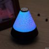 Colorful mini creative crack light cone night lamp bluetooth speaker