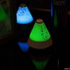 Colorful mini creative crack light cone night lamp bluetooth speaker