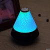 Colorful mini creative crack light cone night lamp bluetooth speaker