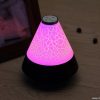 Colorful mini creative crack light cone night lamp bluetooth speaker