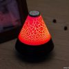 Colorful mini creative crack light cone night lamp bluetooth speaker