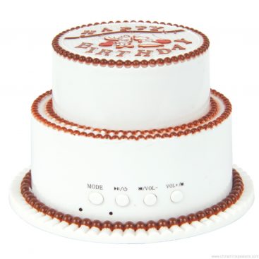 Mini altoparlante di carina compleanno torta creativo con radio FM supporto USB/PC 12
