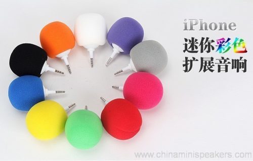 Super Mini sponge ball phone speaker 2 Super Mini sponge ball phone speaker