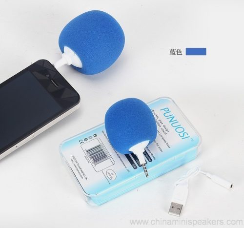 Super Mini sponge ball phone speaker Super Mini sponge ball phone speaker