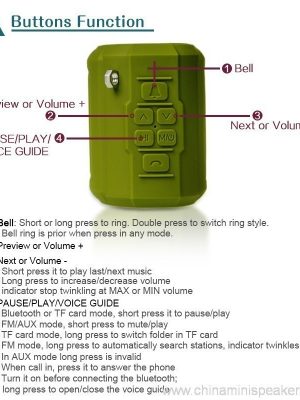 Portable wireless mini outdoor bluetooth speaker with carabiner - Image 5