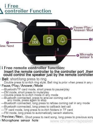 Portable wireless mini outdoor bluetooth speaker with carabiner - Image 3