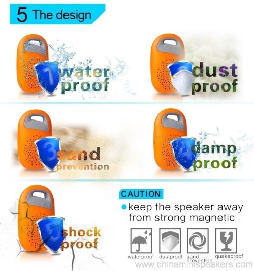 Super bass wireless mini sd card waterproof bluetooth speaker with USB 6 Super Bass Wireless Mini SD Card Waterproof Bluetooth Speaker with USB