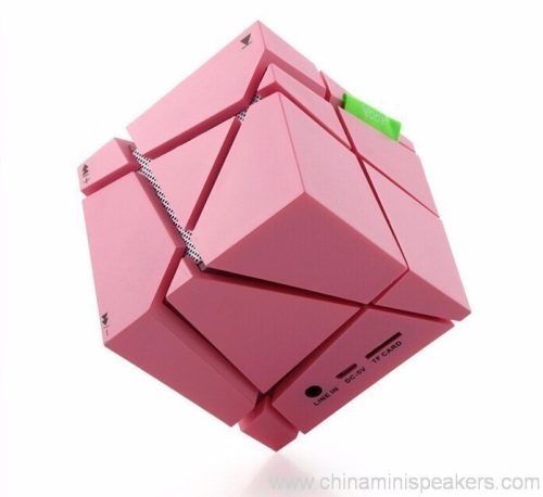 Cube super bass mini bluetooth speaker with fm radio 2 Cube Super Bass Mini Bluetooth Speaker with FM Radio