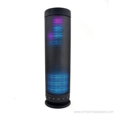 Portable colorful wireless led bluetooth speaker support AUX/TF card 6