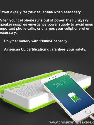Altoparlante bluetooth mani libere cù supportu per u telefunu - Image 4