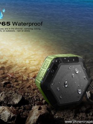 Hexagon shape Small Waterproof Wireless bluetooth speaker With Hook - Image 10