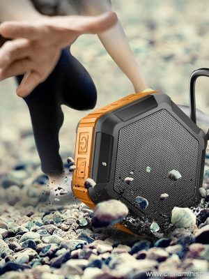 Hexagon shape Small Waterproof Wireless bluetooth speaker With Hook - Image 7