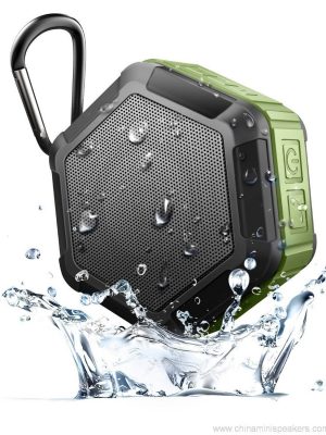 Hexagon shape Small Waterproof Wireless bluetooth speaker With Hook - Image 8