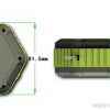 Hexagon shape Small Waterproof Wireless bluetooth speaker With Hook 9 Hexagon Shape Small Waterproof Wireless Bluetooth Speaker with Hook