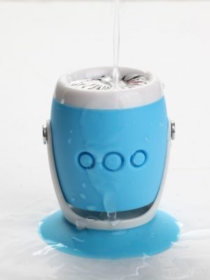 Wasserdichter micro-USB-Slot Pilz Silikon Saugnapf drahtlose Bluetooth-Lautsprecher - Bild 5