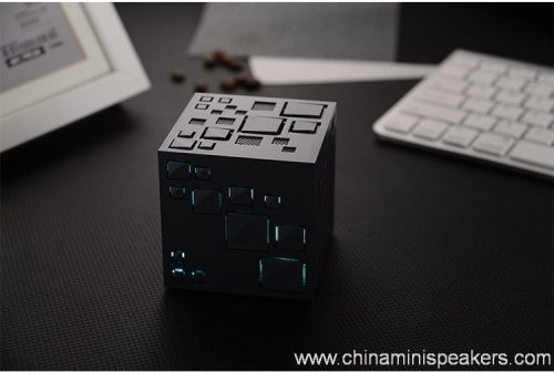 Led light cube wireless portable Bluetooth Speaker with TF Card FM Radio 5 LED Light Cube Wireless Portable Bluetooth Speaker with TF Card FM Radio