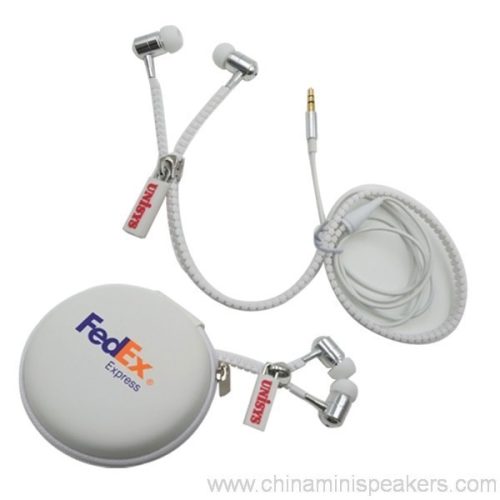 Promotion zip earphone
